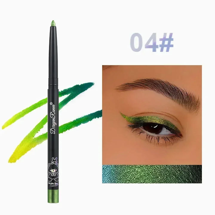 Rynx | Glitter Aurora Eyeliner Pencil Multi Chrome Eyeliner Long-lasting shiny metallic eyeshadow Lying silk caterpillar Green Purple Makeup pigment