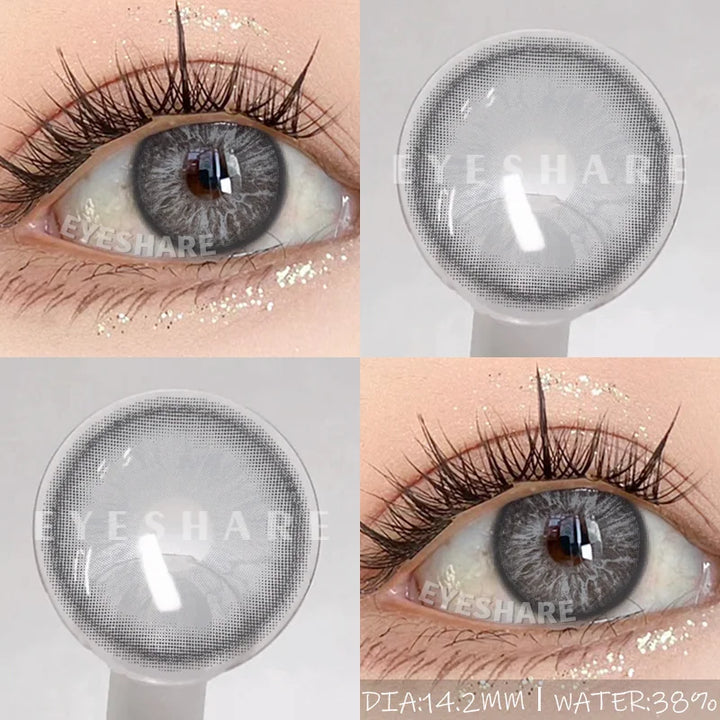 Rynx | 1Pair New Colored Contact Lenses for Eyes High-Quality Brown Lenses Green Contacts Fashion Cosmetic Gray Eye Contacts