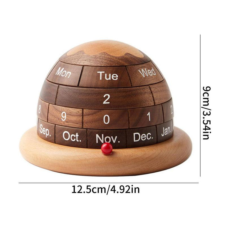 Lisslune | Unique Planet Wooden Table Calendar