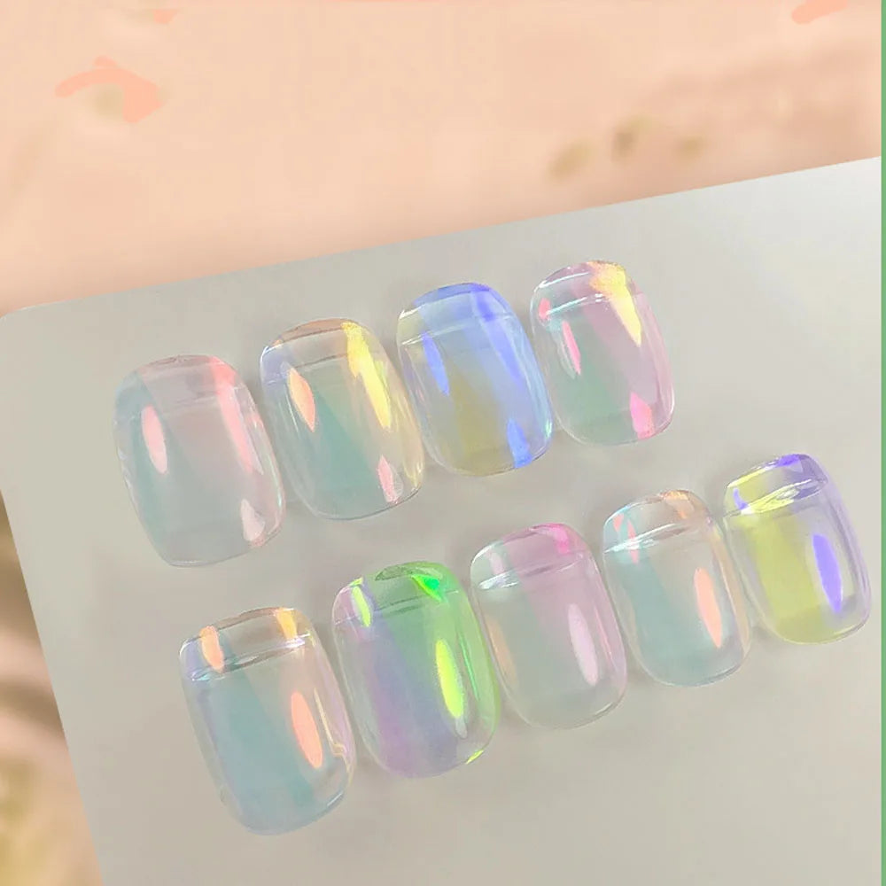 Rynx | 1jar Chrome Chameleon Aurora Nail Powder Metallic Effect Nail Glitter Pigment Mirror Nail Rubbing Dust Gel Nail Polish Accessories