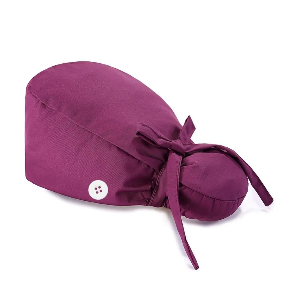Lisslune | Adjustable surgical cap with ponytail holder and buttons