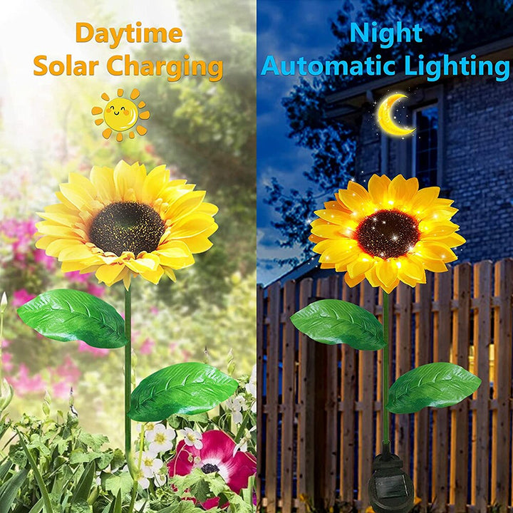 Lisslune | Solar-Sunflowers: Waterproof Garden Joy
