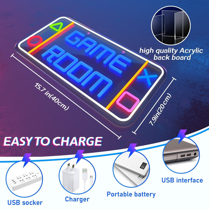 Lisslune | Game Room Dimmable Led Neon Sign