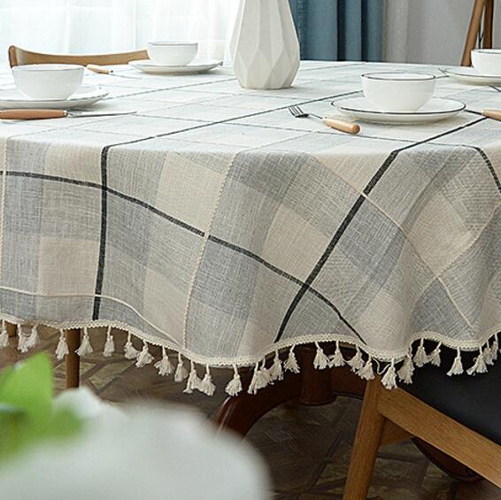 Lisslune | Aesthetic Round Linen Tablecloth