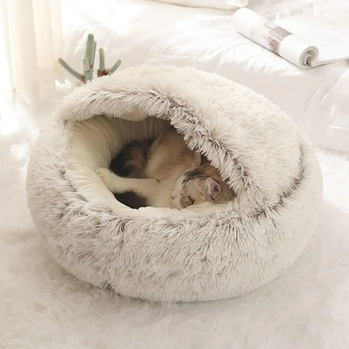 Lisslune | Cozy Cave Pet Bed | Calming & Comfortable Dog Bed for Deep Relaxation