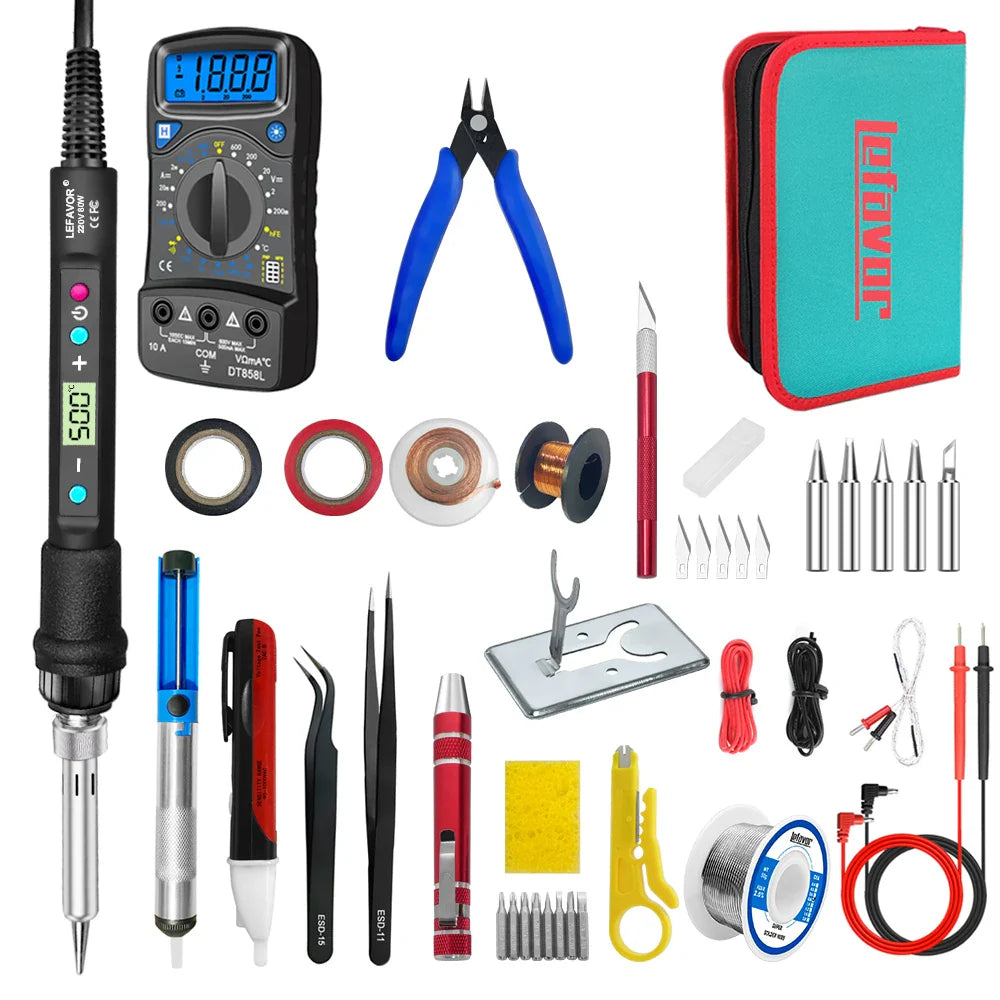 Lisslune | Digital Display 80W Soldering Iron Set with Adjustable Temperature – Fusion
