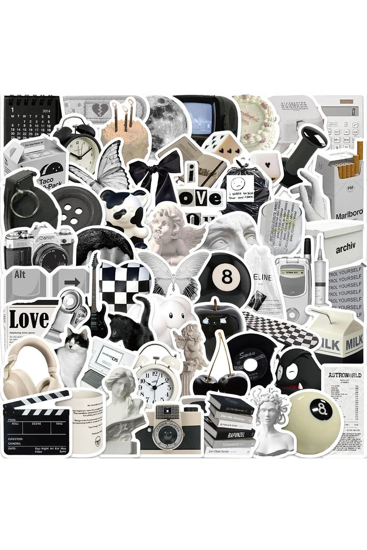 Lisslune | Black White Sticker