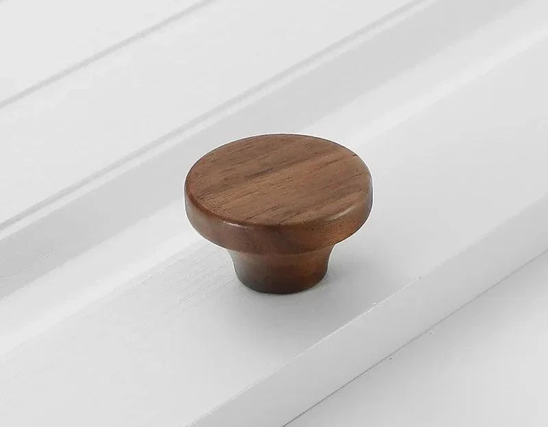 Lisslune | Chic Wooden Cabinet Knobs - Distinctive Walnut & Beech Drawer Handles for Elegant Home Interiors