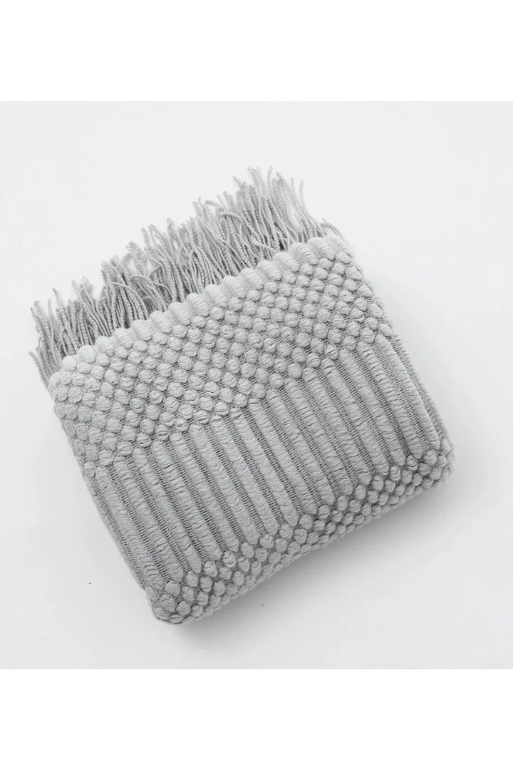 Lisslune | Diamond Knit Throw Blanket