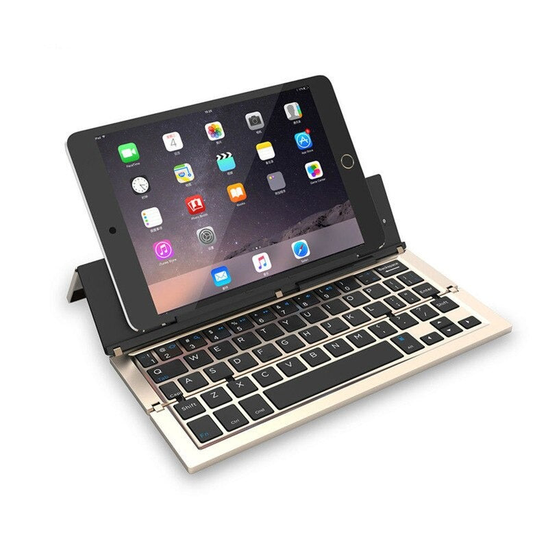 Lisslune | Portable Wireless Foldable Tablet Holder Keyboard