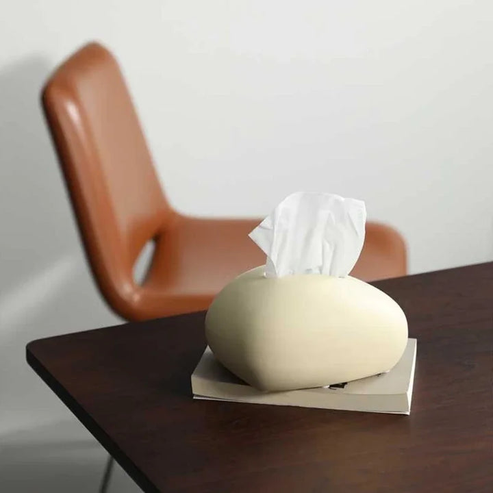 Rynx | Nordic Fabric Box Ceramic Bedroom Paper Storage Box New Office Decorative Household Towel Holder High Quality Napkin Dispenser
