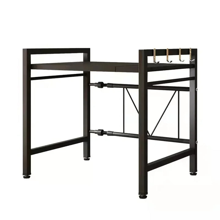 Lisslune | Carbon Steel Retractable Double-Layer Kitchen Shelf – Milo