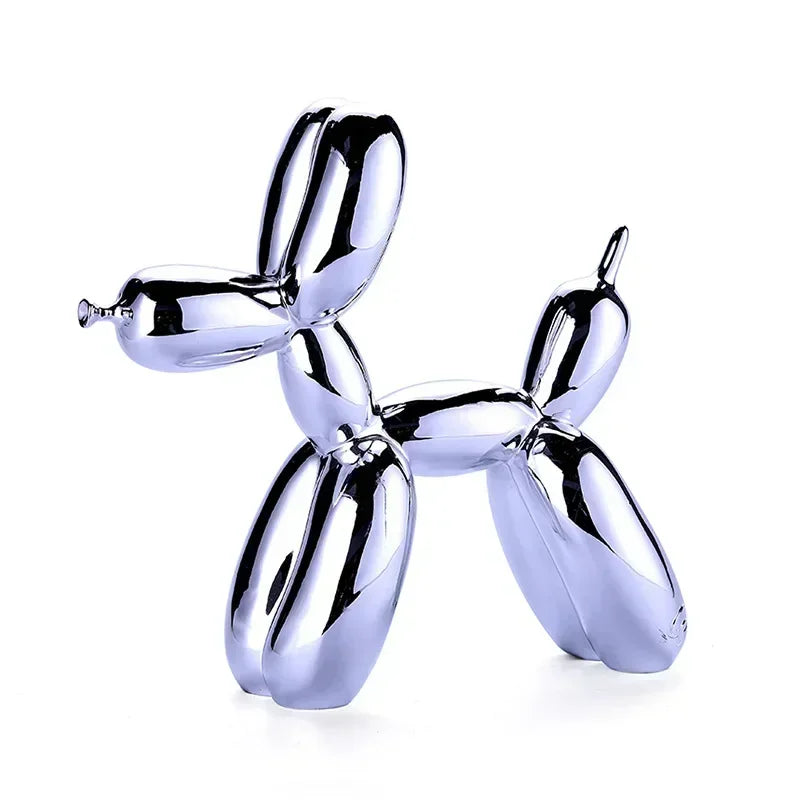 Lisslune | Nordic Balloon Dog Sculpture Resin Animal Ornament Art Sculptures and Figures Craft Home Decoration Room Desktop Accessories