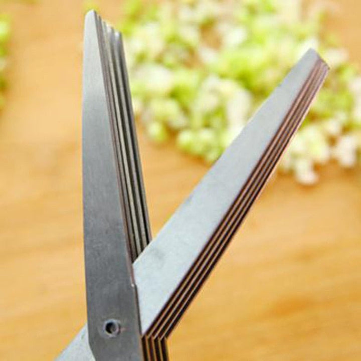 Lisslune | 5-Ring-Multi-Function-Kitchen-Herb-Cutter
