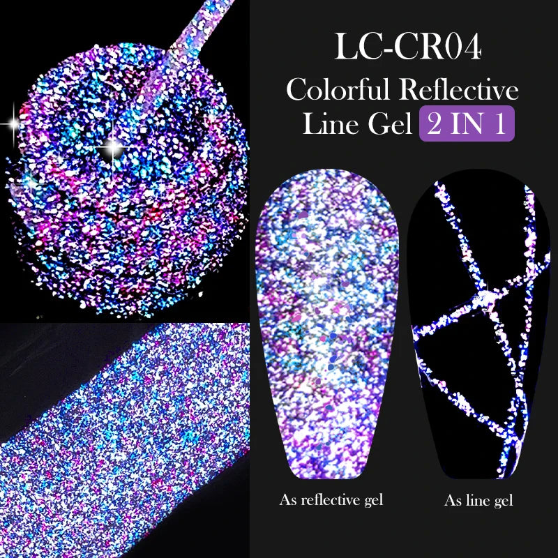 Rynx | 5ML Silver Metallic Painter Liner Gel Nail Polish Super Bright Mirror Drawing Gel Semi Permanent Line French Nail Art