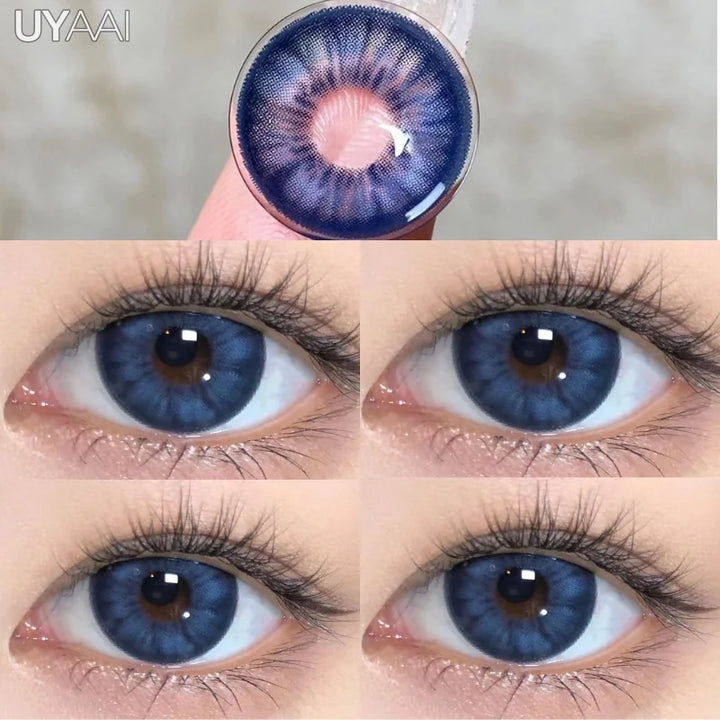 Rynx | 1 Pair Korean Color Contacts for Eyes Cosplay Lenses Large Eye Makeup Pink Lens