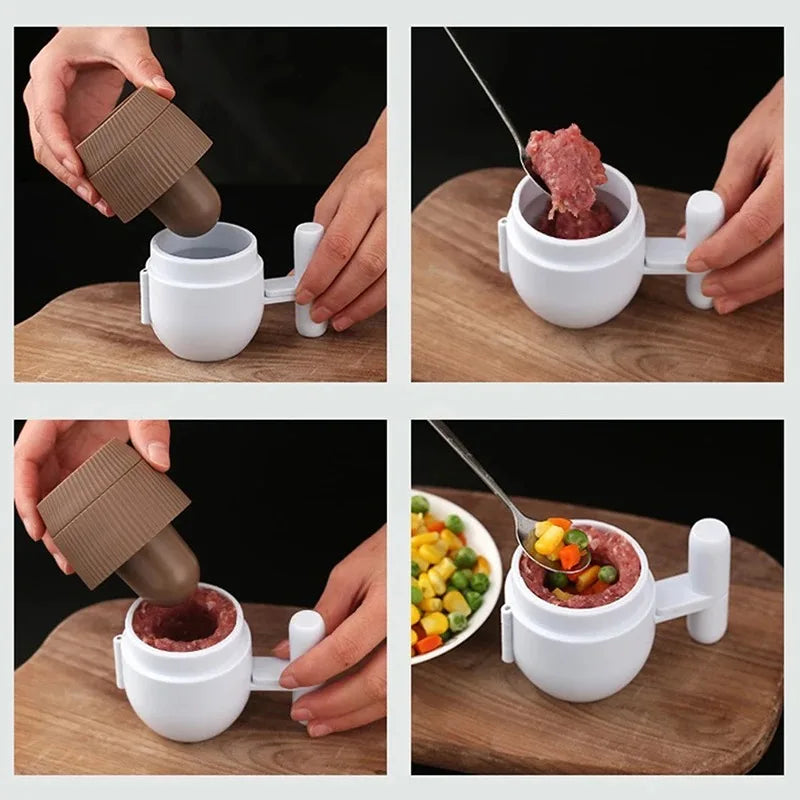 Lisslune | Easy Press Non-Stick Stuffed Meatball Maker Mold