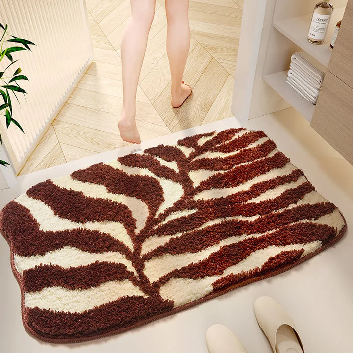 Rynx | Tufting Plant Bathroom Mat Living Room Rug Soft Bath Mat Bedroom Night Storage Carpet Door Floor Non-Slip Mat Aesthetic Home Decor