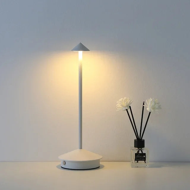 Lisslune | Rechargeable Table Lamp Creative Dining Room Touch Led Hotel Bar Coffee Pina Pro Table Lamp Decorative Desk Lamp