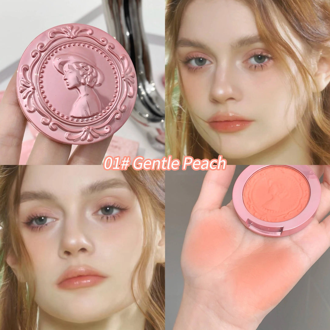 Rynx | 3D Embossing Matte Blush Retro Style Silky Low Saturation Long-lasting Natural Foundation Concealer