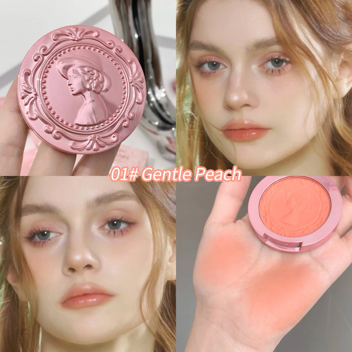 Rynx | 3D Embossing Matte Blush Retro Style Silky Low Saturation Long-lasting Natural Foundation Concealer