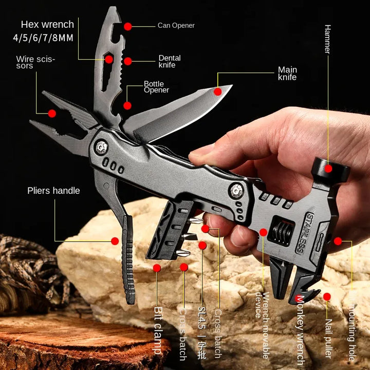 Lisslune | Premium Stainless Steel Compact Outdoor Helper Tool