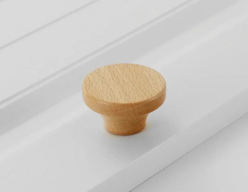 Lisslune | Chic Wooden Cabinet Knobs - Distinctive Walnut & Beech Drawer Handles for Elegant Home Interiors