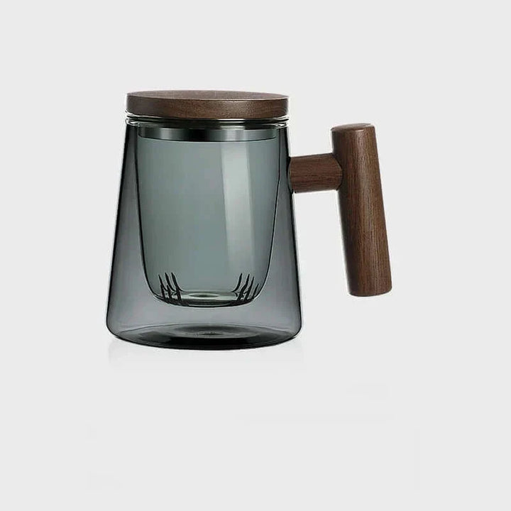 Lisslune | Ultramodern Glass Tea Cup with Filter and Lid