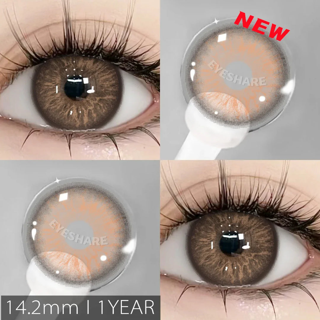 Rynx | New colored contact lenses for eyes 2 pieces blue colorful beautiful pupils green color lenses annually brown contact lenses 14.2 mm