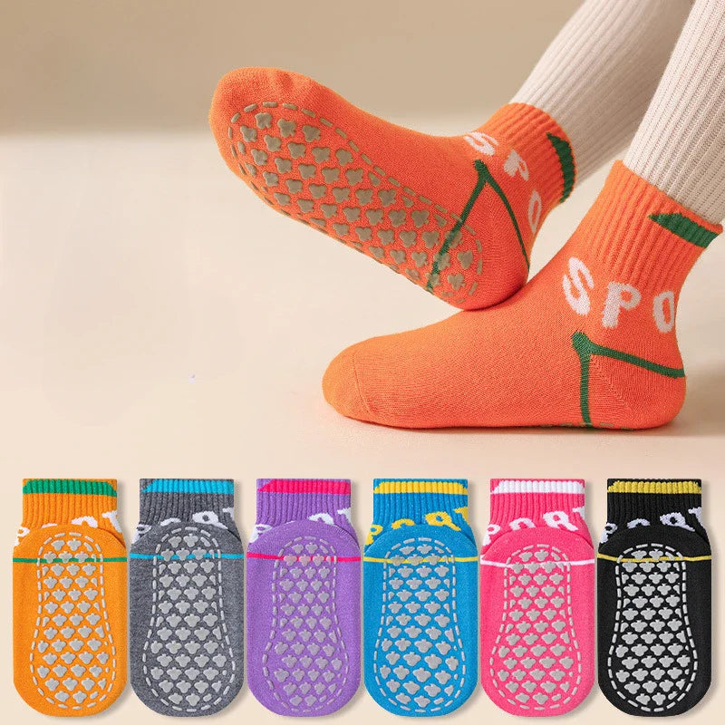 Lisslune | Kids Anti-Slip Sport Stop Socks (6 Pairs)