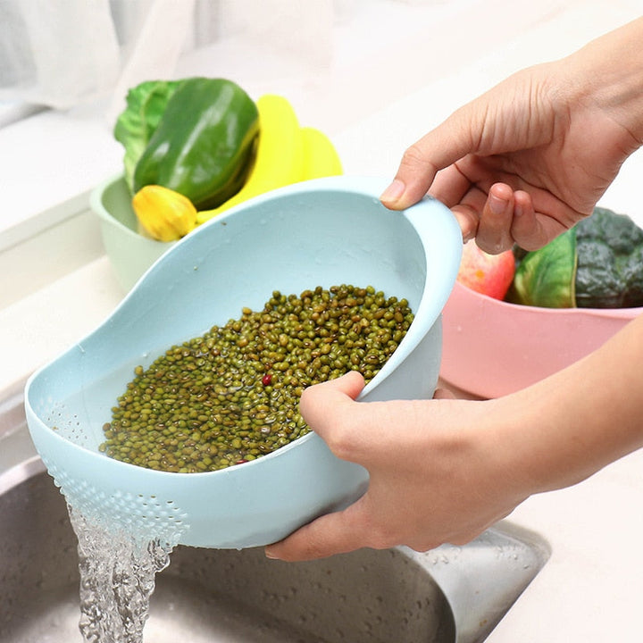 Lisslune | 2in1 Easy Rice Drainer Basket