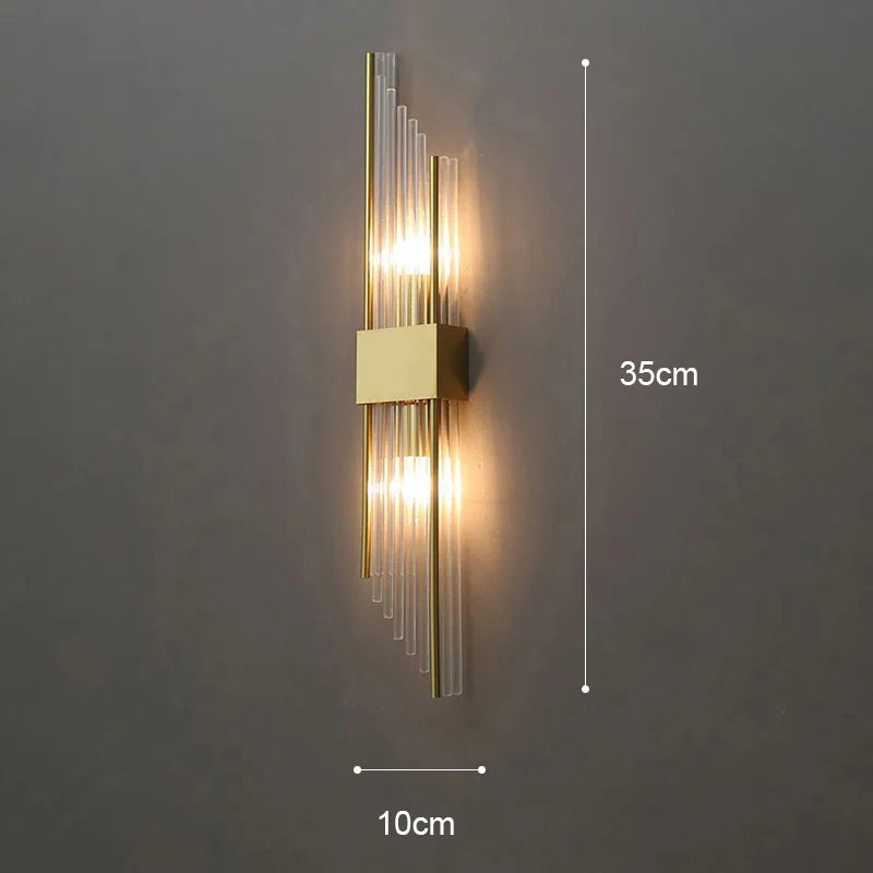 Lisslune | GoldenLuxe Elegant LED Wall Lamp | Luxurious Design in Gold | Stylish Wall Lighting