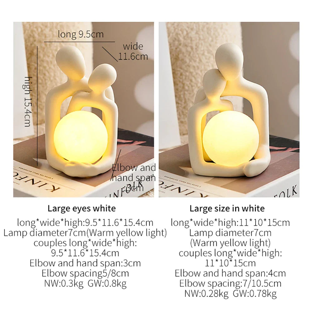 Lisslune | Eternal Bond Love Couple Night Decor Lamp