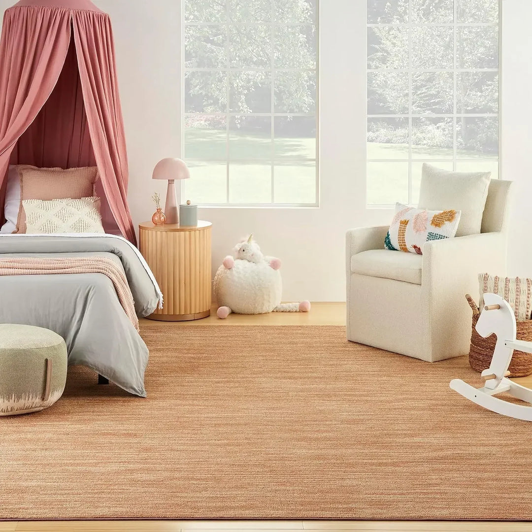 Rynx | Round Carpet for Room Bedroom Decor, Circle Boho Rug for Living Room, Soft Fluffy Shaggy Carpet for Girls Room Decor Aesthetic