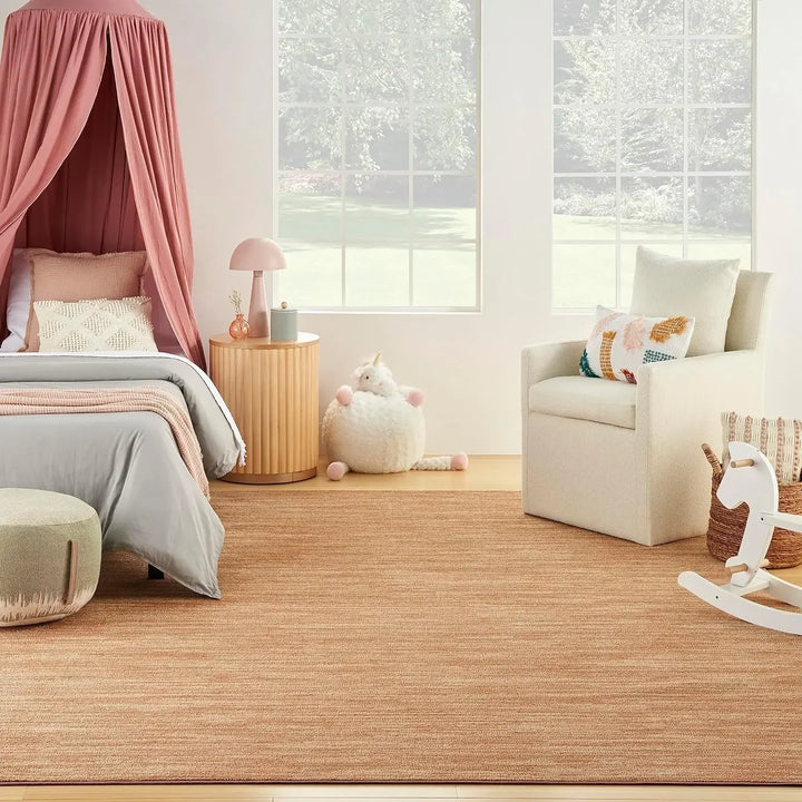 Rynx | Round Carpet for Room Bedroom Decor, Circle Boho Rug for Living Room, Soft Fluffy Shaggy Carpet for Girls Room Decor Aesthetic