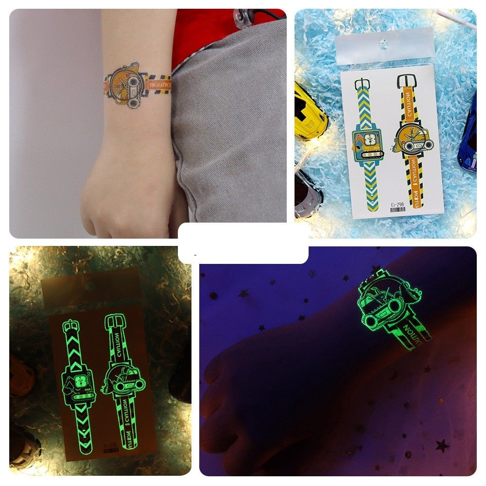 Lisslune | Luminous, washable watch tattoo stickers