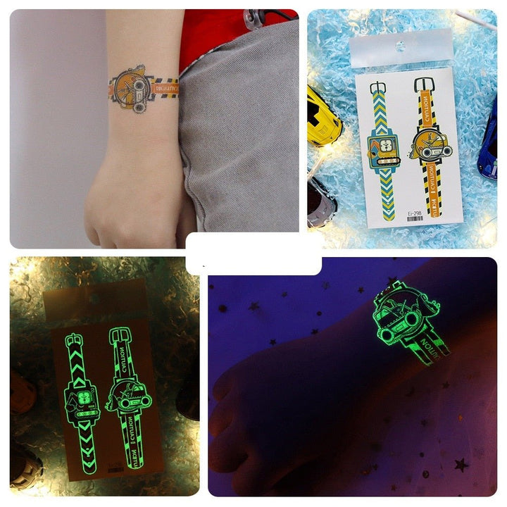 Lisslune | Luminous, washable watch tattoo stickers