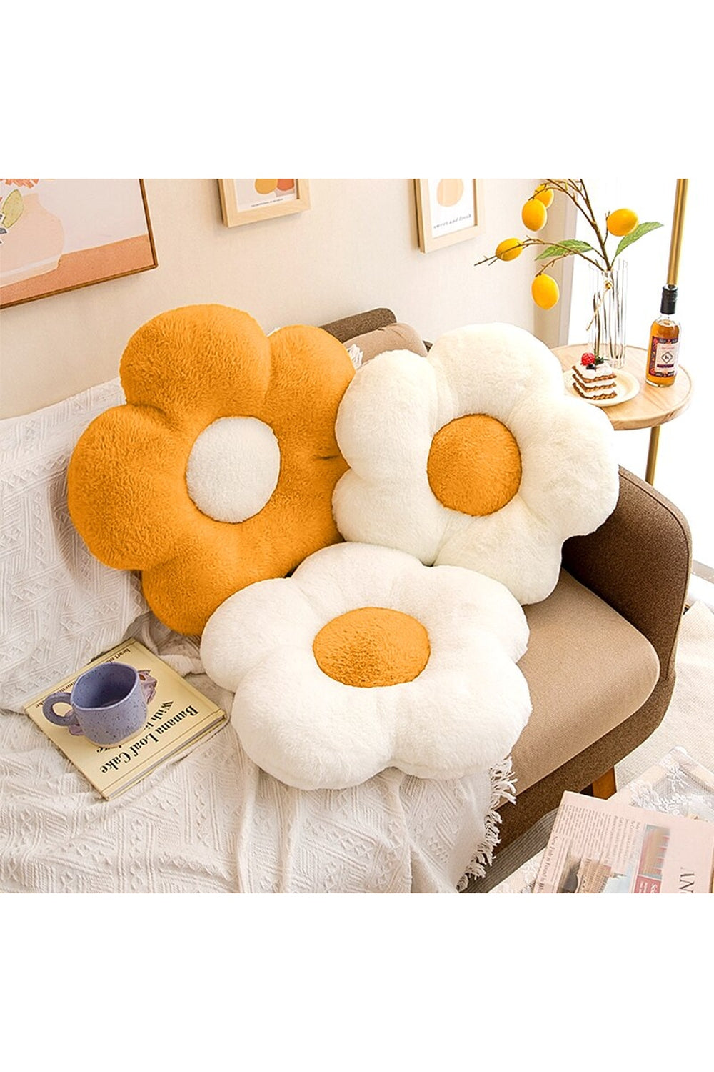 Lisslune | Floral Design Sofa Cushion Set