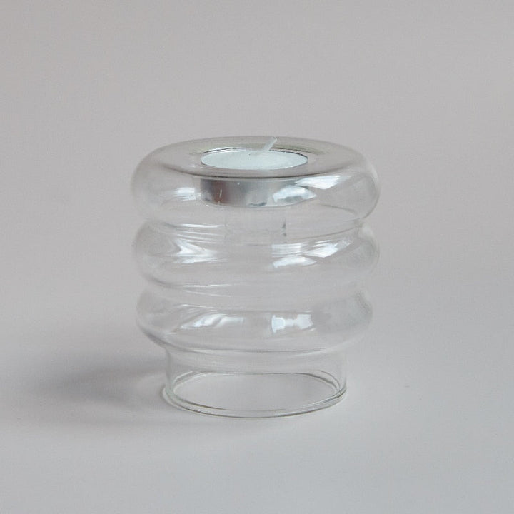 Lisslune | Dual Glass Spiral Candle Holder