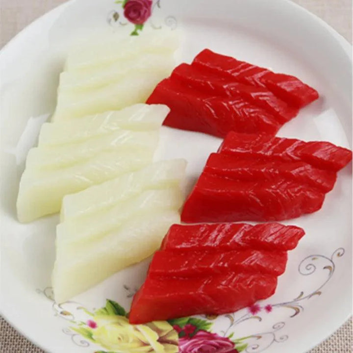 Lisslune | Authentically looking Japanese sushi model for decoration and photography - salmon and tuna food props