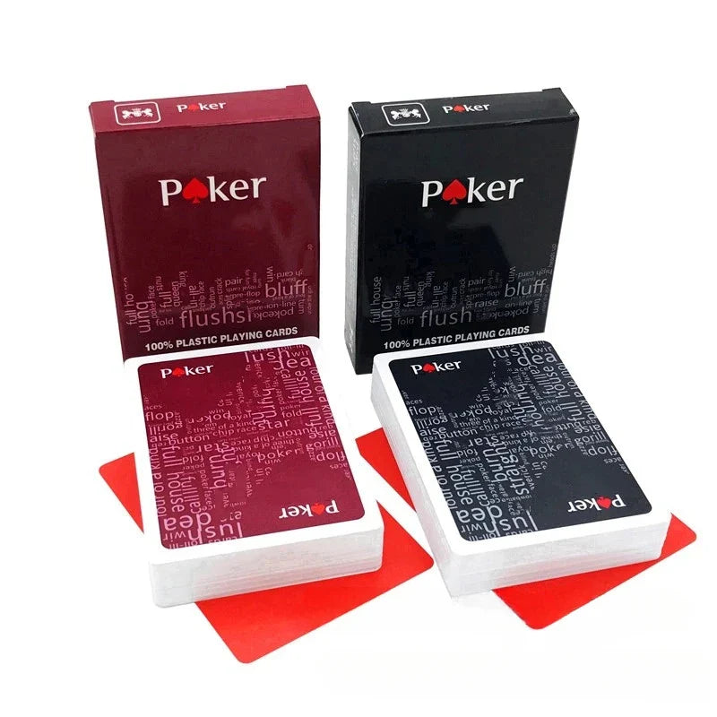 Rynx | Texas Plastic Cards Poker Mat Poker Game Party Props, suitable for outdoor entertainment, parties, family gatherings