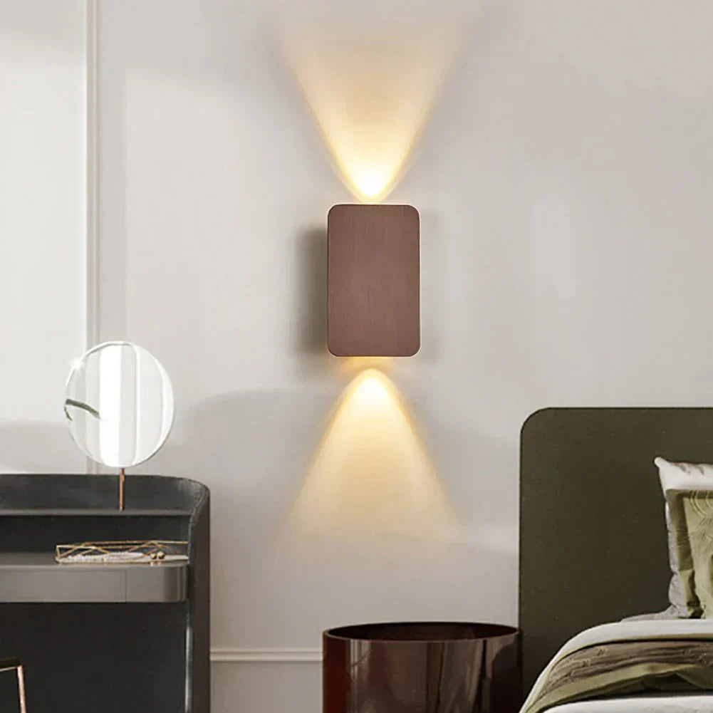 Lisslune | Aria Modern Square Wall Lamp – Up and Down Lighting for Bedroom and Living Room