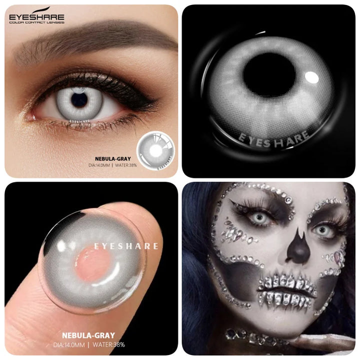 Rynx | Colorful Contact Lenses for the Eyes 1 Pair Cosplay Anime Lens Yearly Cosmetic Contact Lenses Halloween Lenses Beauty Makeup
