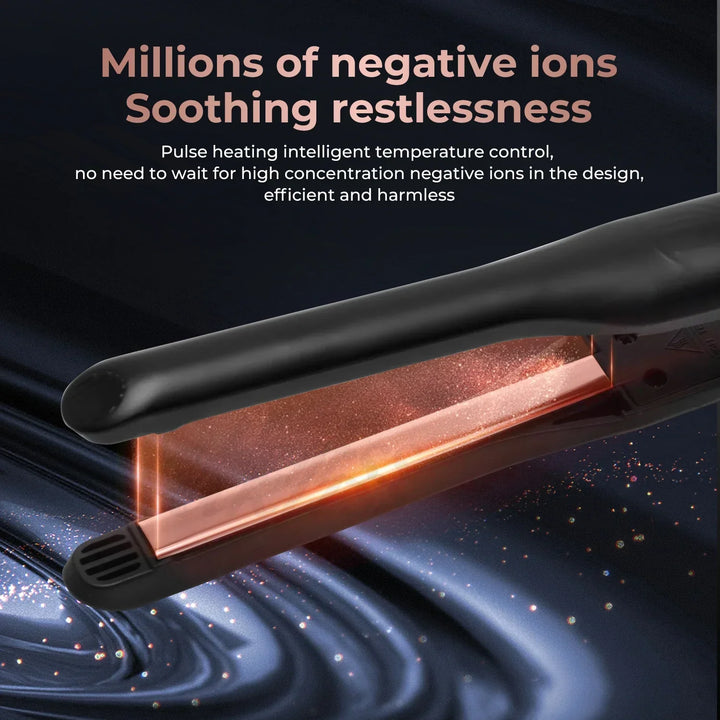 Lisslune | Pencil flat iron straightener & curling wand 2-in-1