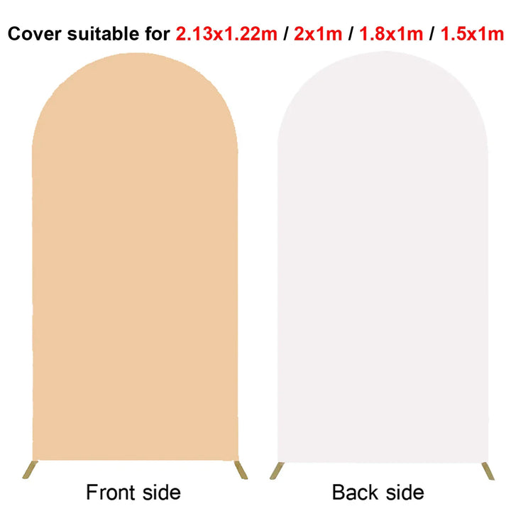 Rynx | 2M Metal balloon arch background stand birthday balloons party backdrop covers photo shoot double-sided elastic fabric background
