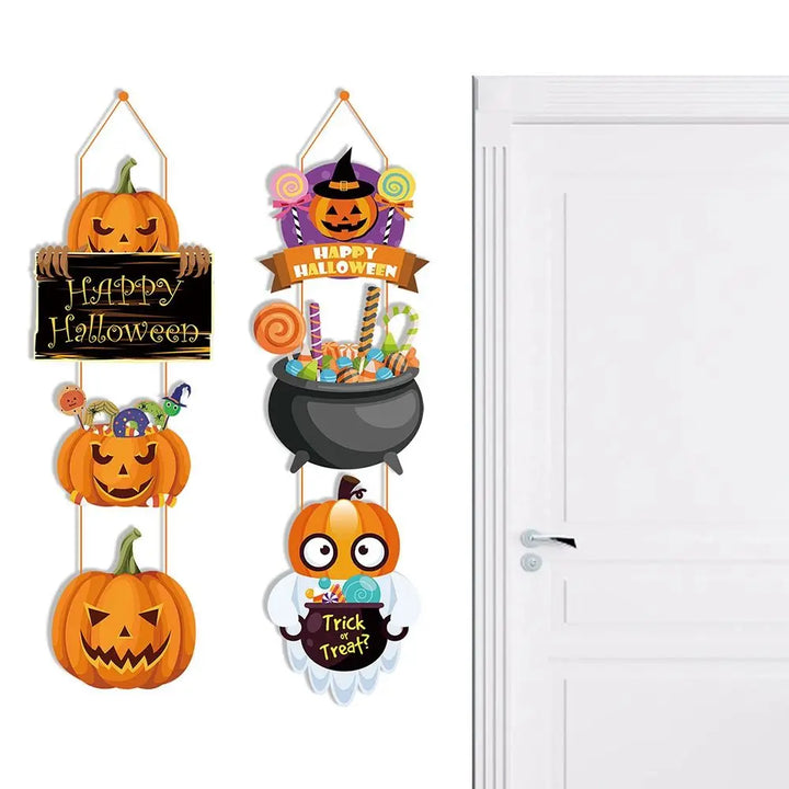 Rynx | Halloween Door Hanging Pumpkin Ghost Magical Hat Door Ornaments Home Garden Party Decoration