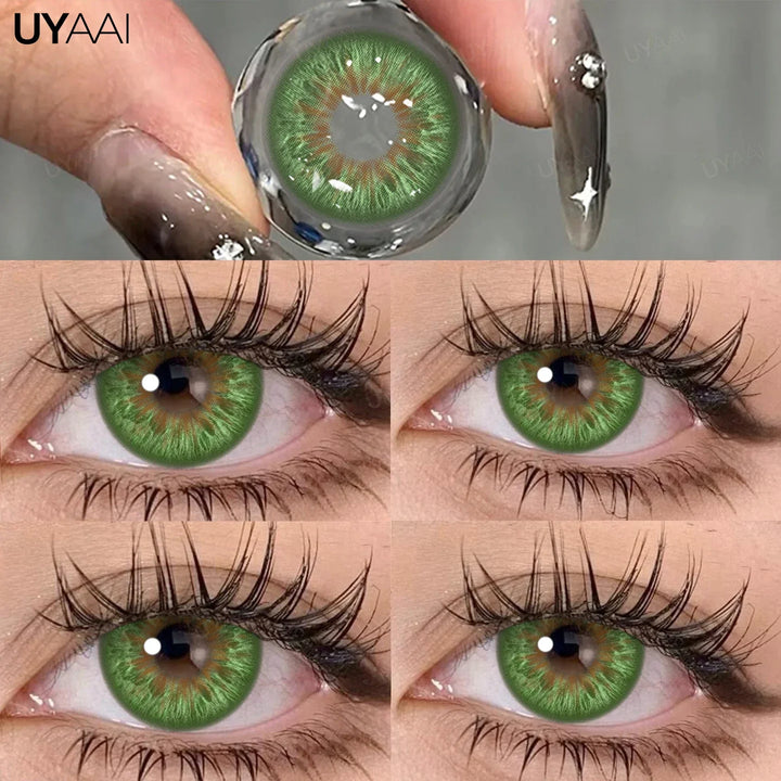 Rynx | Green contact lenses for eyes Cosmetic gray eye lenses y2k Korean style beauty eye color blue lenses