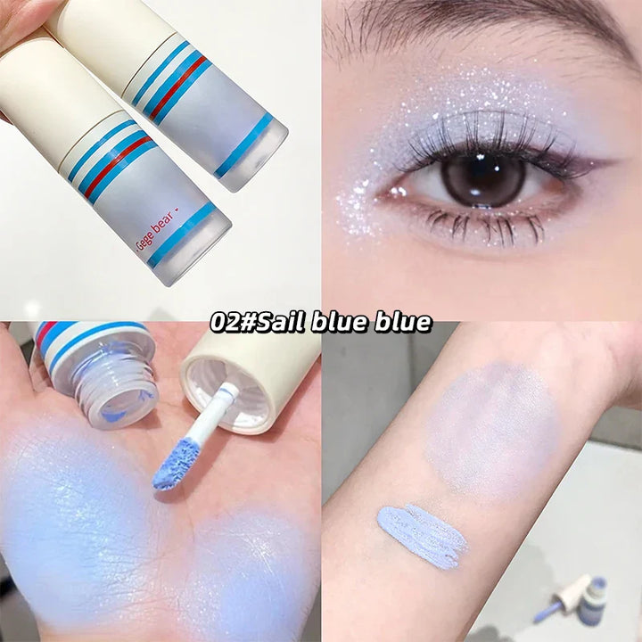 Rynx | Gege Bear Sparkling Diamond Liquid Eyeshadow, Versatile Highlighter Eyeshadow, No selection based on skin tone