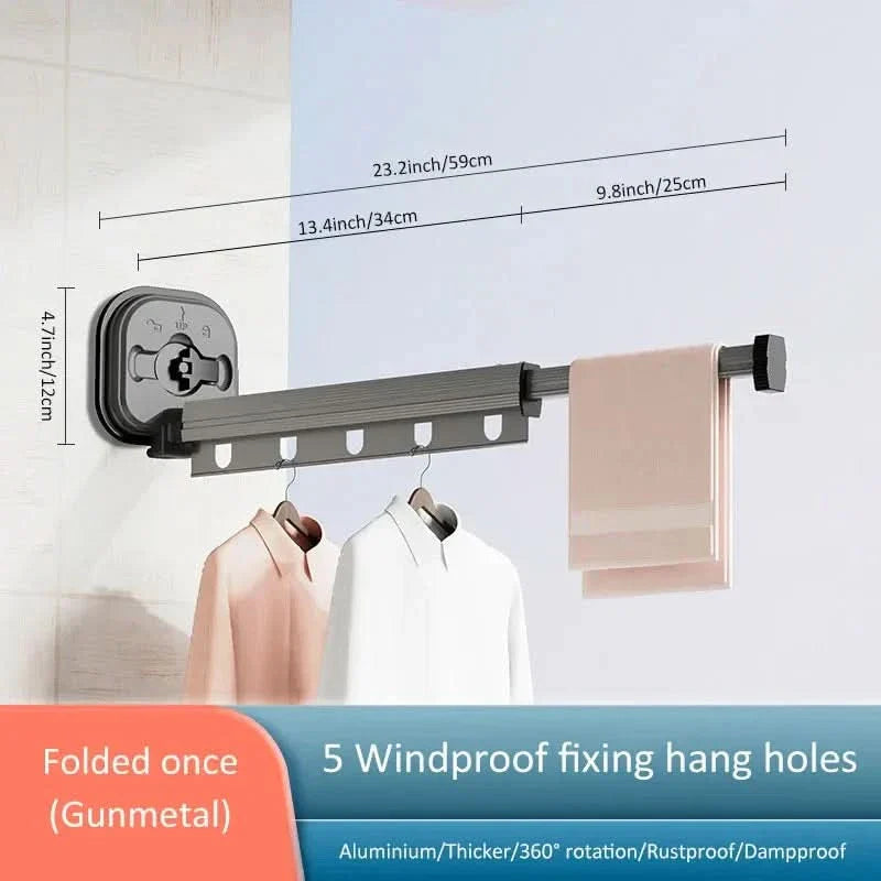 Lisslune | WandLuft Flex – Folding Clothes Dryer for Space-Saving Drying