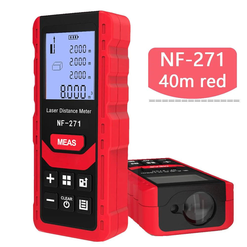 Lisslune | Noyafa NF-271 Advanced Digital Laser Distance Meter - 40M/80M Measurement, Ideal for Distances, Areas and Volumes